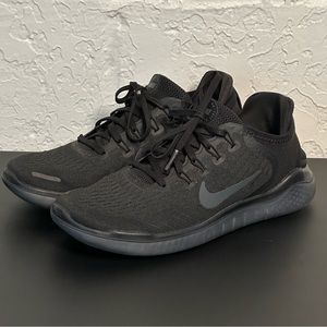 Nike Free RN 2018 Running Shoe Trainers Triple Black